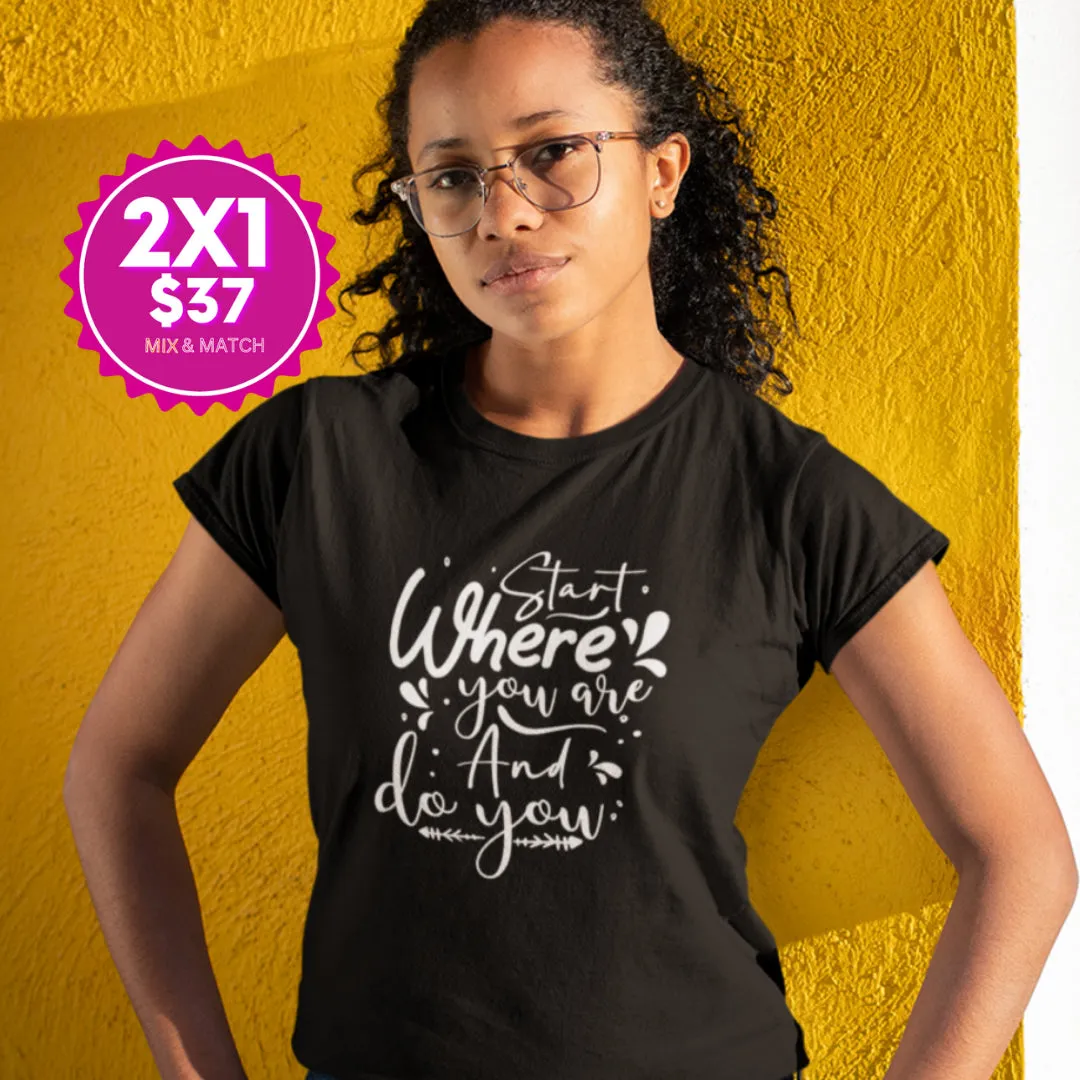 100% Cotton Feminine Fit Tee