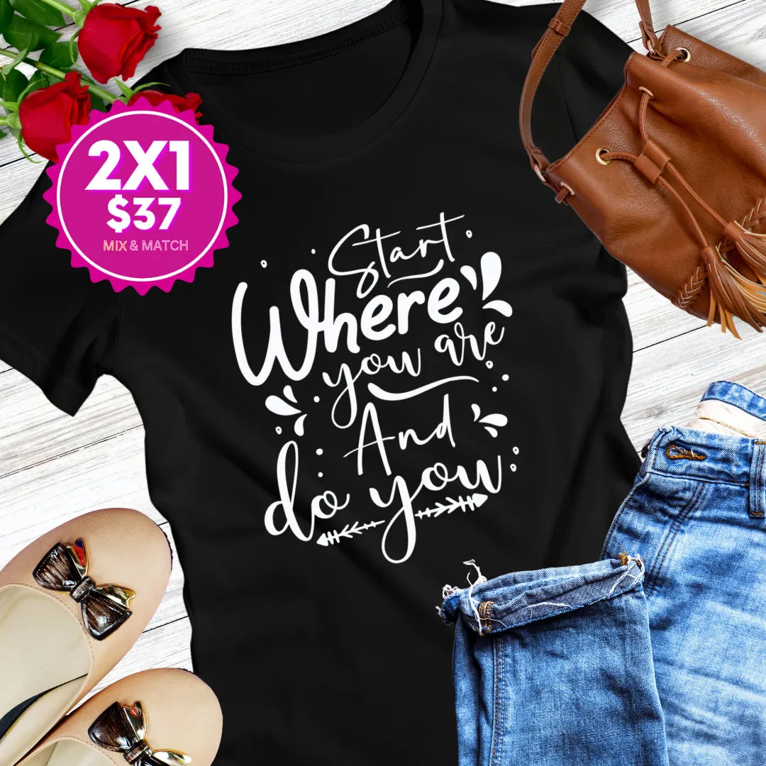 100% Cotton Feminine Fit Tee