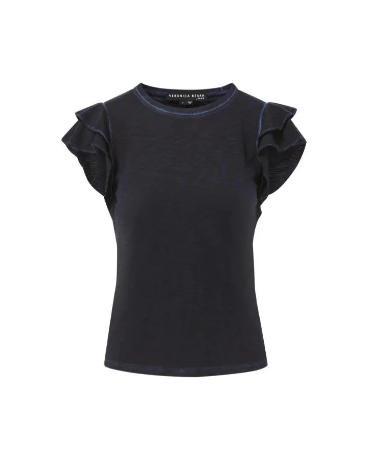 Akeela Ruffled Shoulder Te
