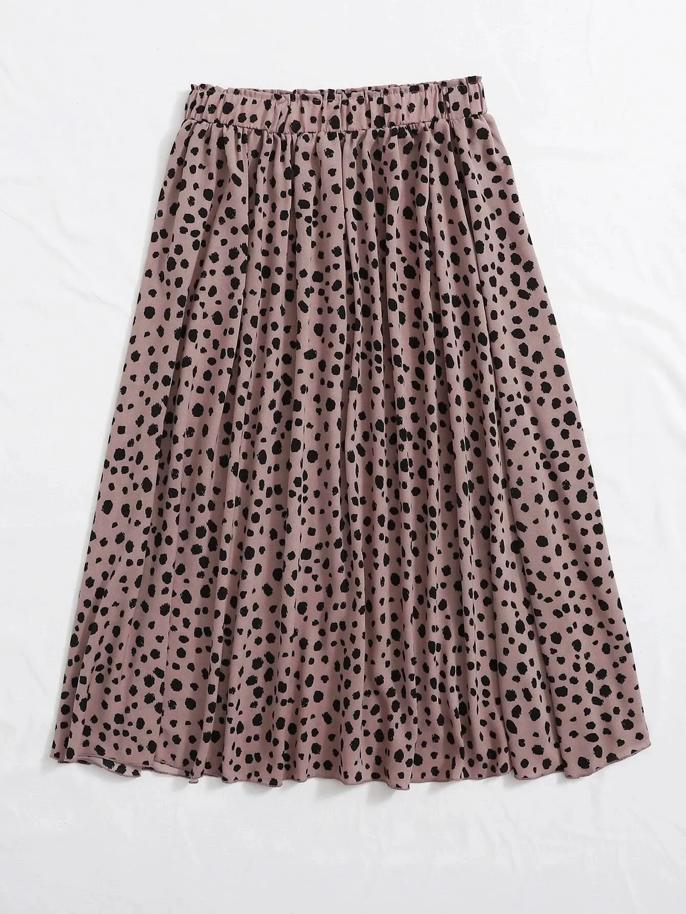 All Over Print Long Plus Size Skirt