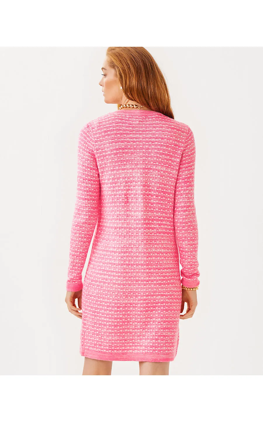 Baneberry Cardigan - Rousseau Pink - Metallic Marl