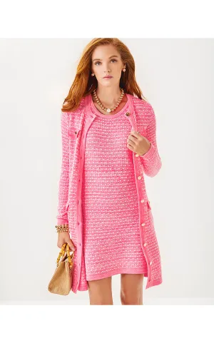 Baneberry Cardigan - Rousseau Pink - Metallic Marl