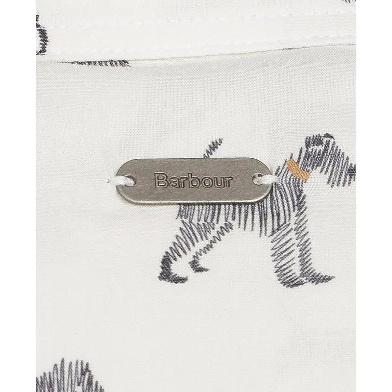 Barbour Safari Ladies Shirt - Off White Country Print