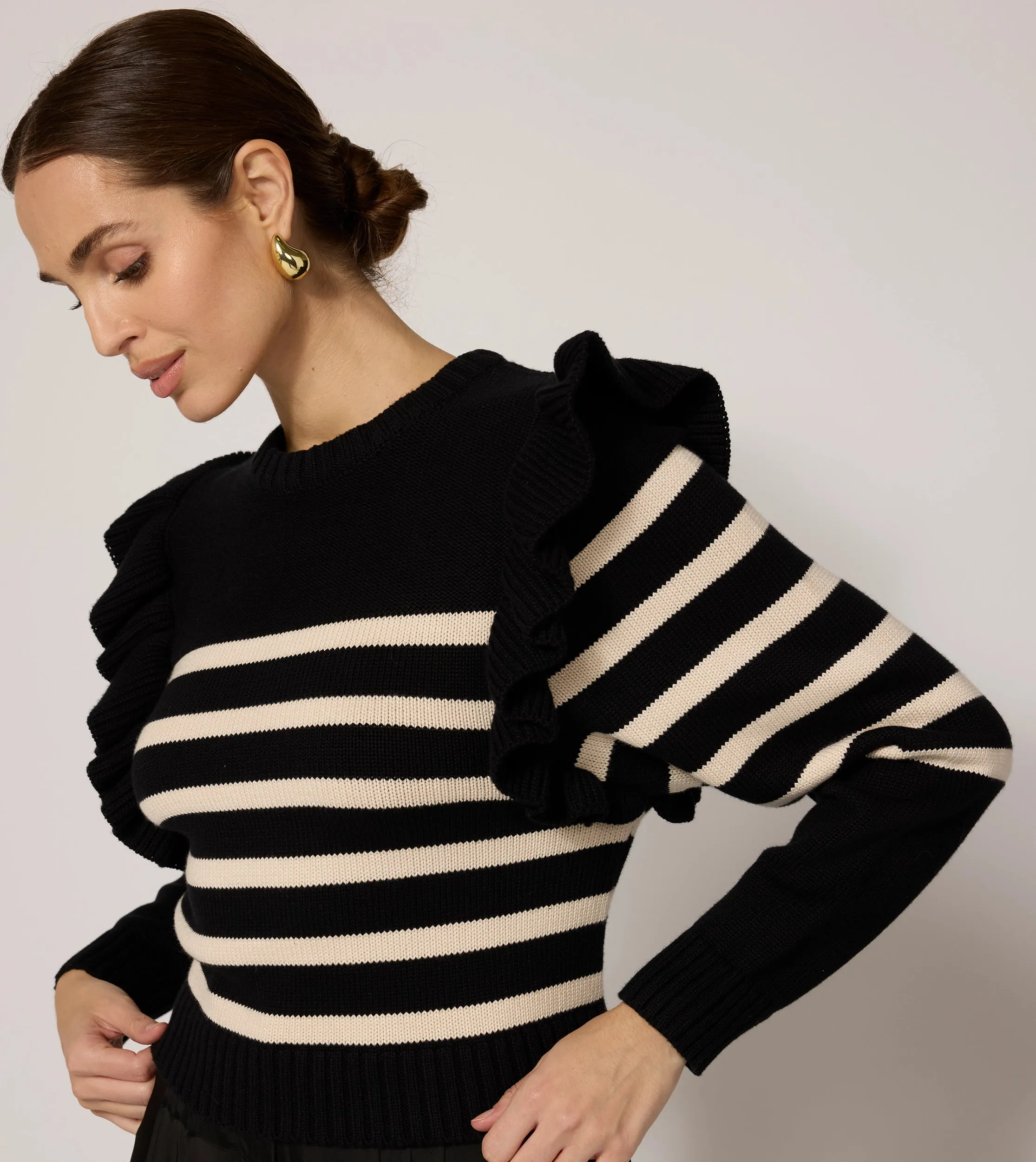Blair Sweater | Black/Ivory