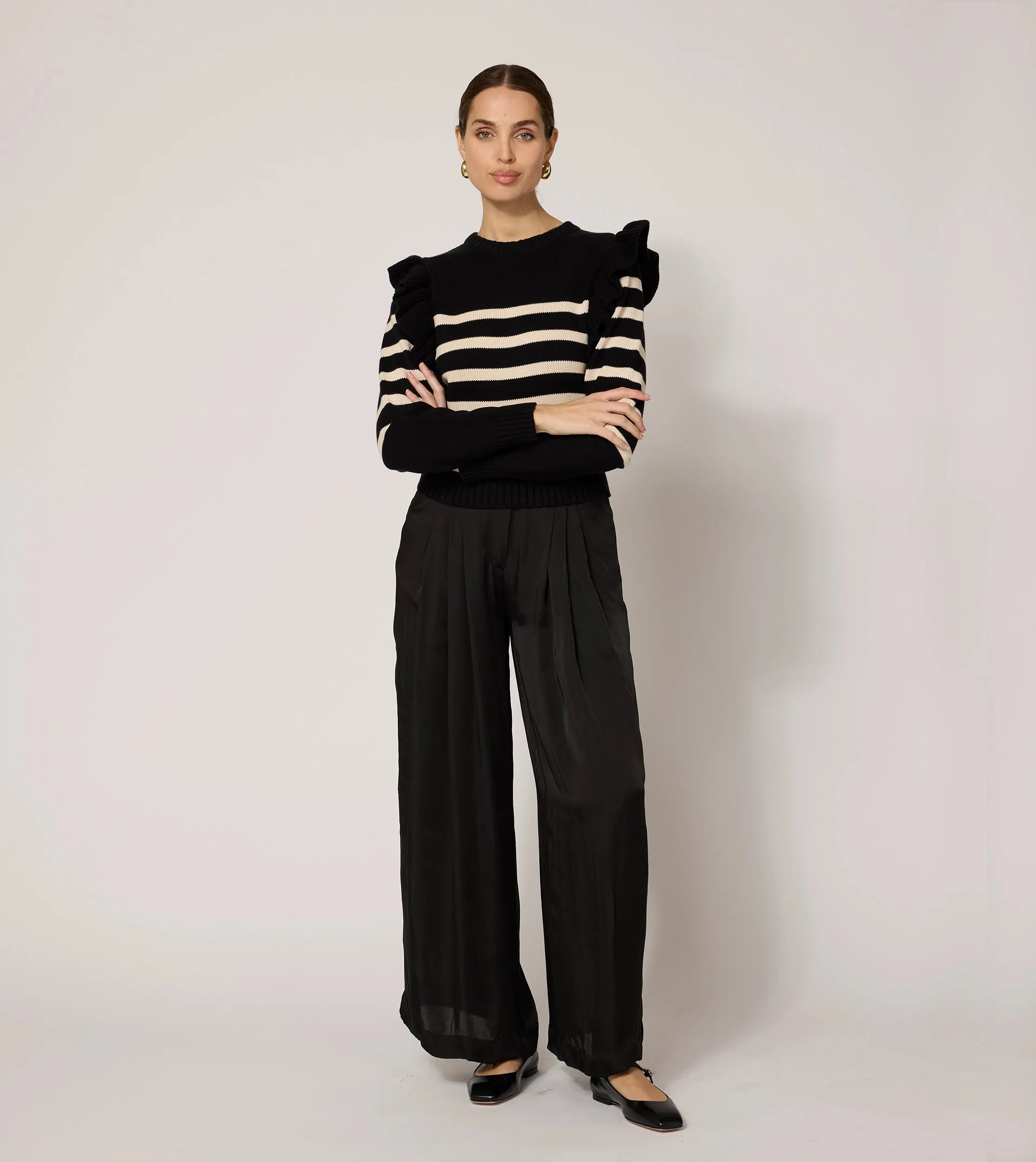 Blair Sweater | Black/Ivory
