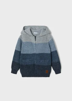 boys ombre zip hoodie cardigan