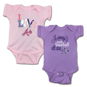 Braves Mommy's Little Baseball Allstar 2-Pack