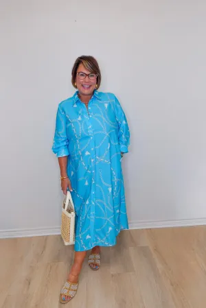 Buttoned Down Midi Dress