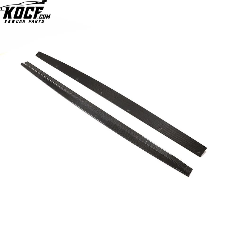 Carbon Fiber Car Side Skirt Extensions for Bentley Continental 2-Door 2012-2016