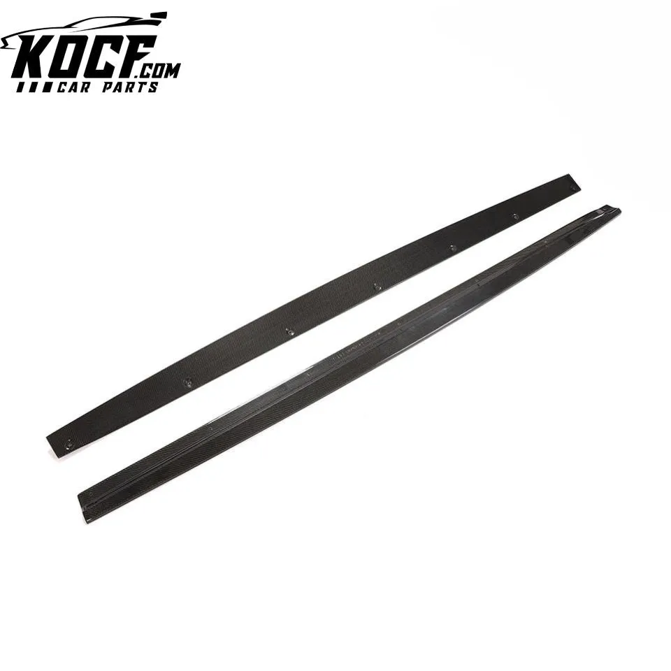 Carbon Fiber Car Side Skirt Extensions for Bentley Continental 2-Door 2012-2016