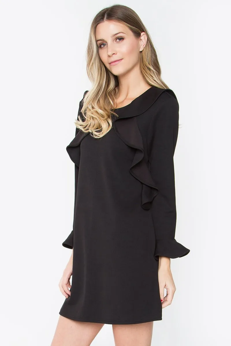 Casper Ruffle Knit Dress
