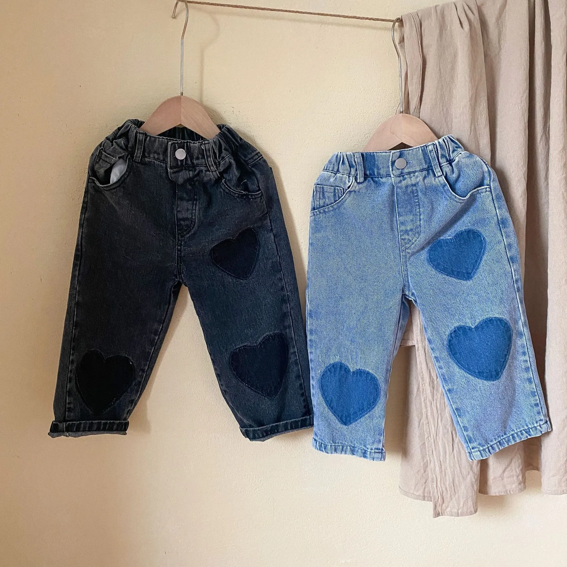 Children Soft Jeans Casual Straight Trousers