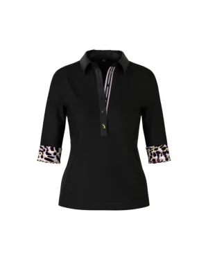 Contrast Details Polo Shirt