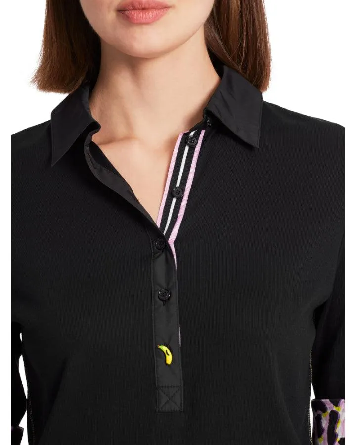 Contrast Details Polo Shirt