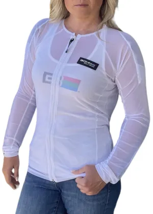 Cool-Air™ Women's Mesh Riding Shirt Shell – White