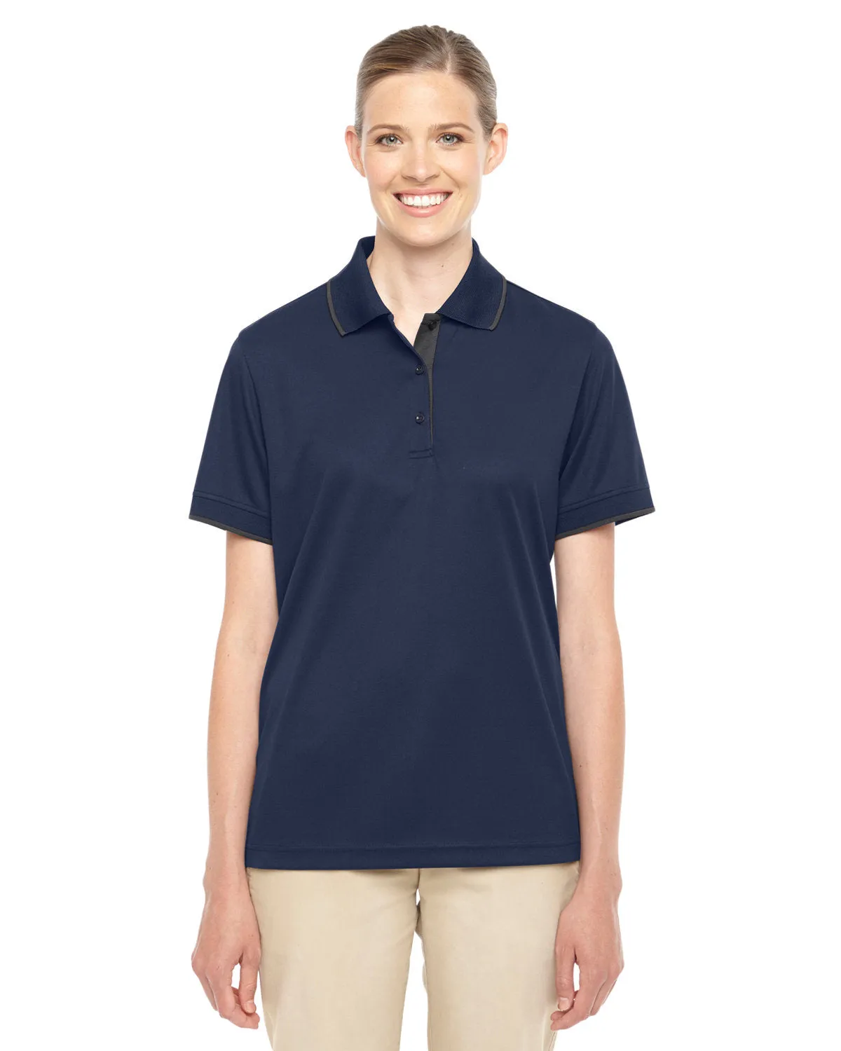 CORE365 Ladies' Motive Performance Piqué Polo with Tipped Collar