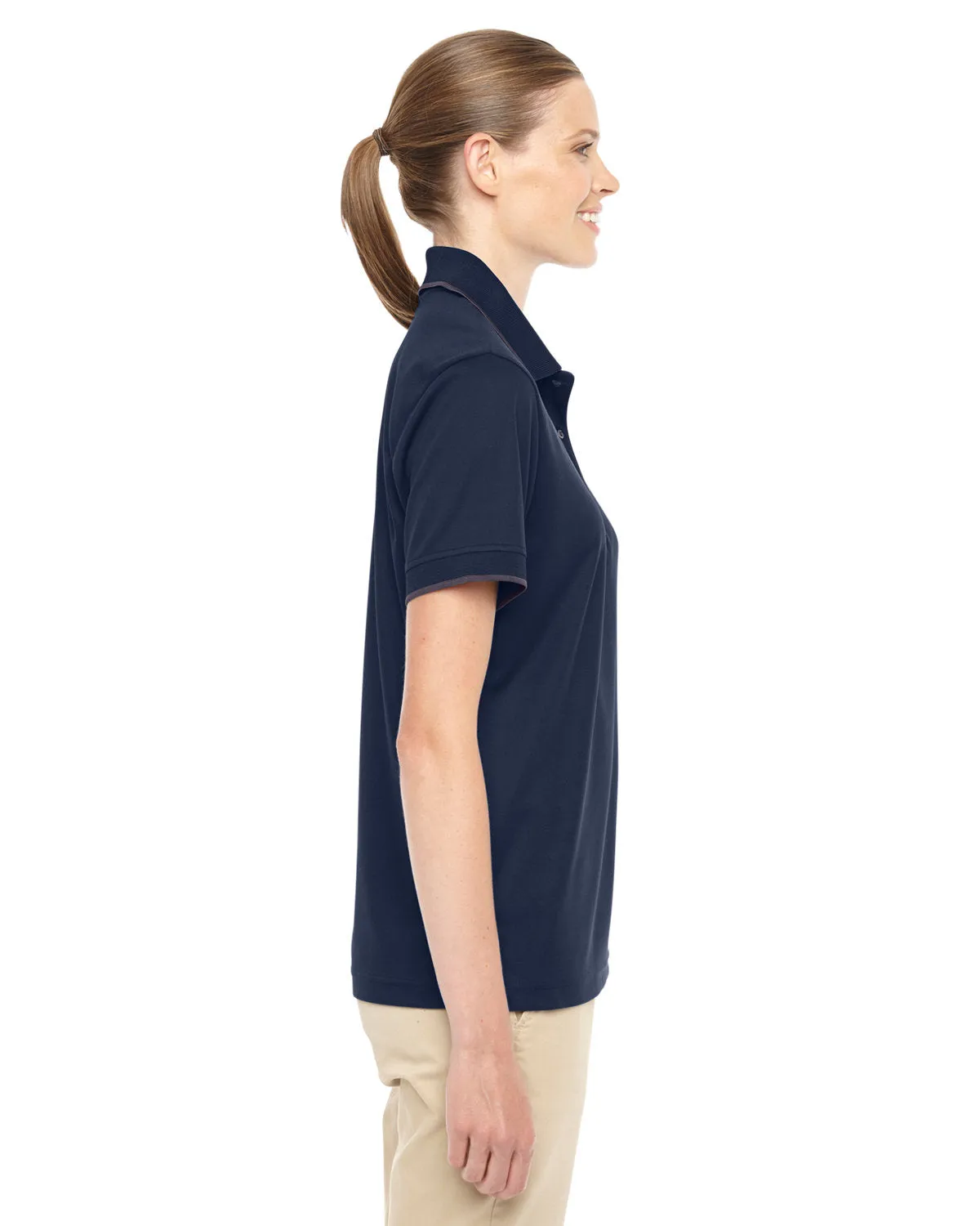 CORE365 Ladies' Motive Performance Piqué Polo with Tipped Collar