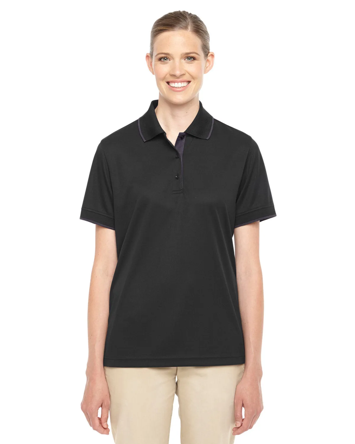 CORE365 Ladies' Motive Performance Piqué Polo with Tipped Collar