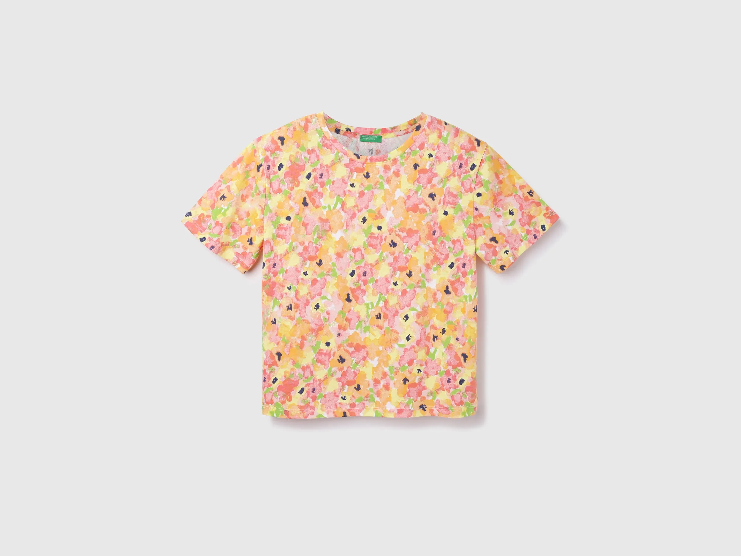 Cotton Camouflage Round Neck Women T-shirts