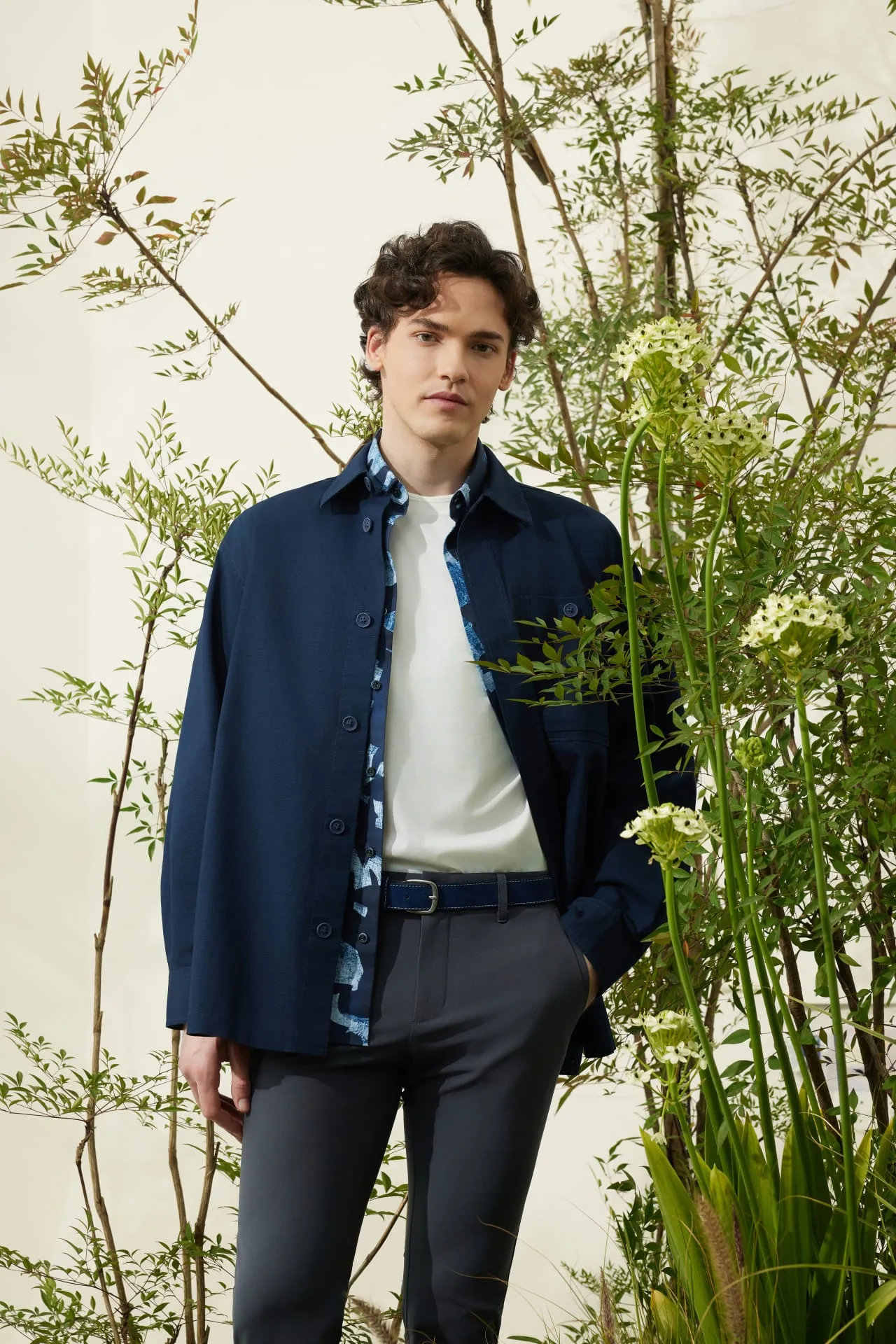 Cotton Ribstop Relax Fit Overshirt Jacket