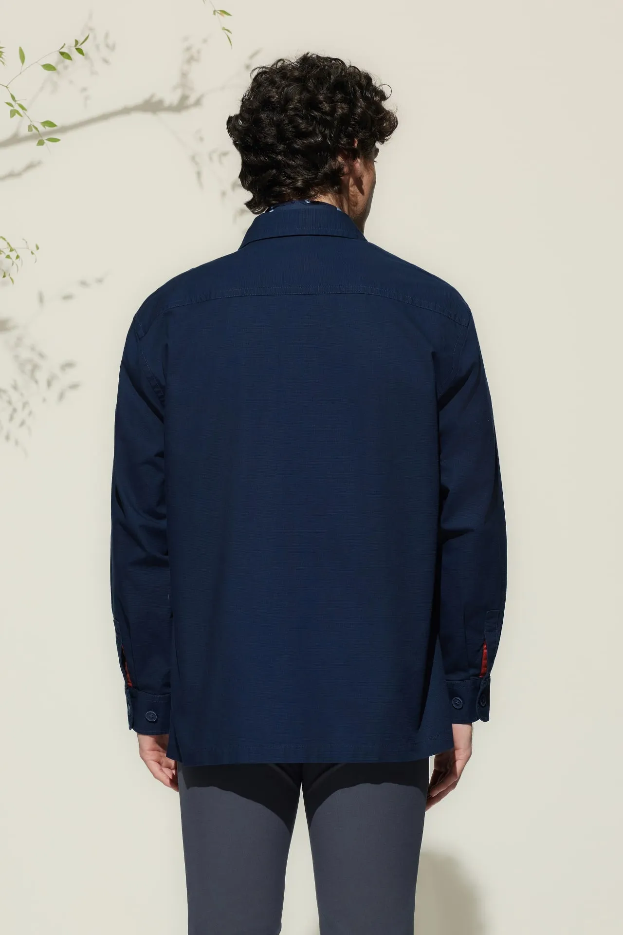 Cotton Ribstop Relax Fit Overshirt Jacket