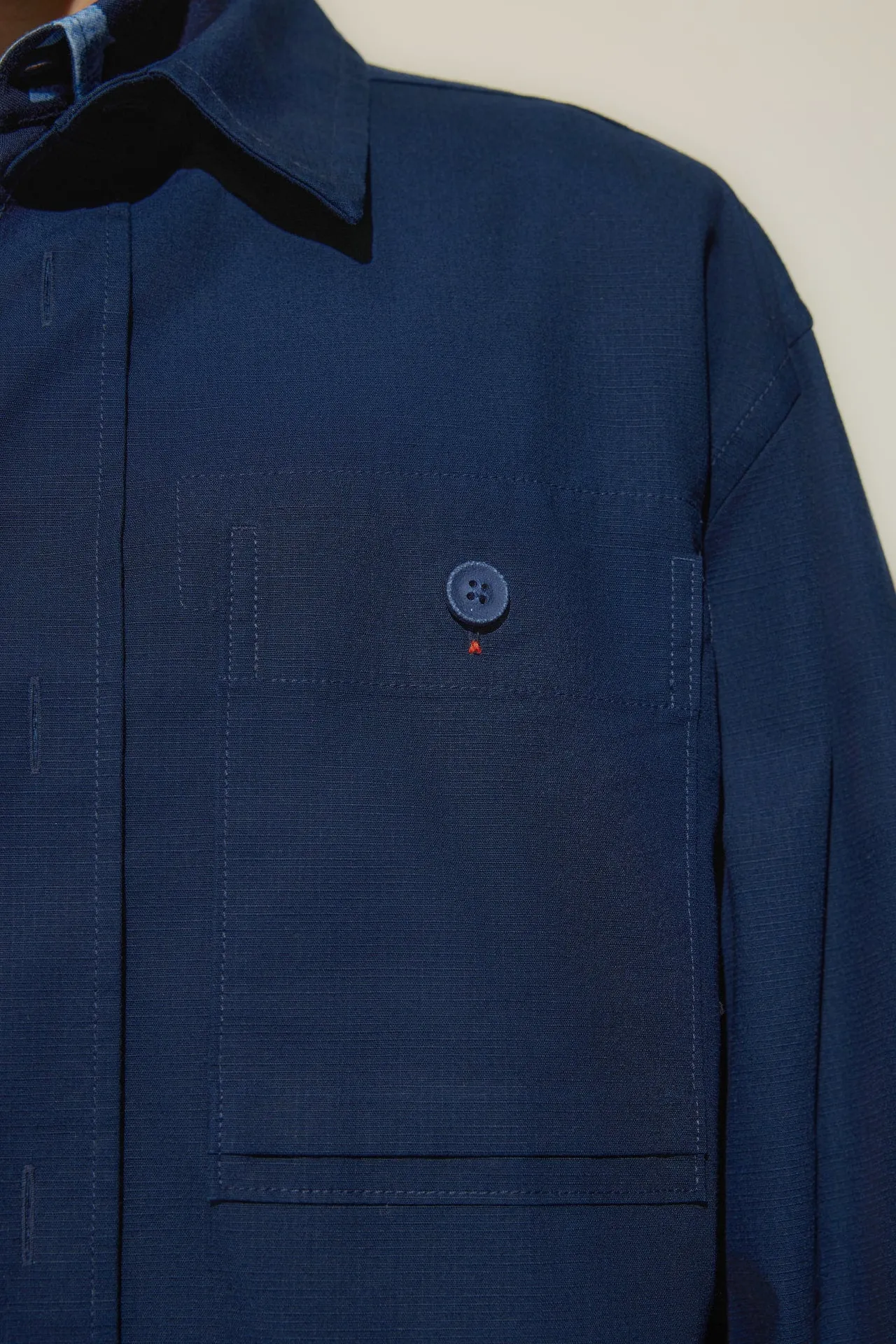 Cotton Ribstop Relax Fit Overshirt Jacket