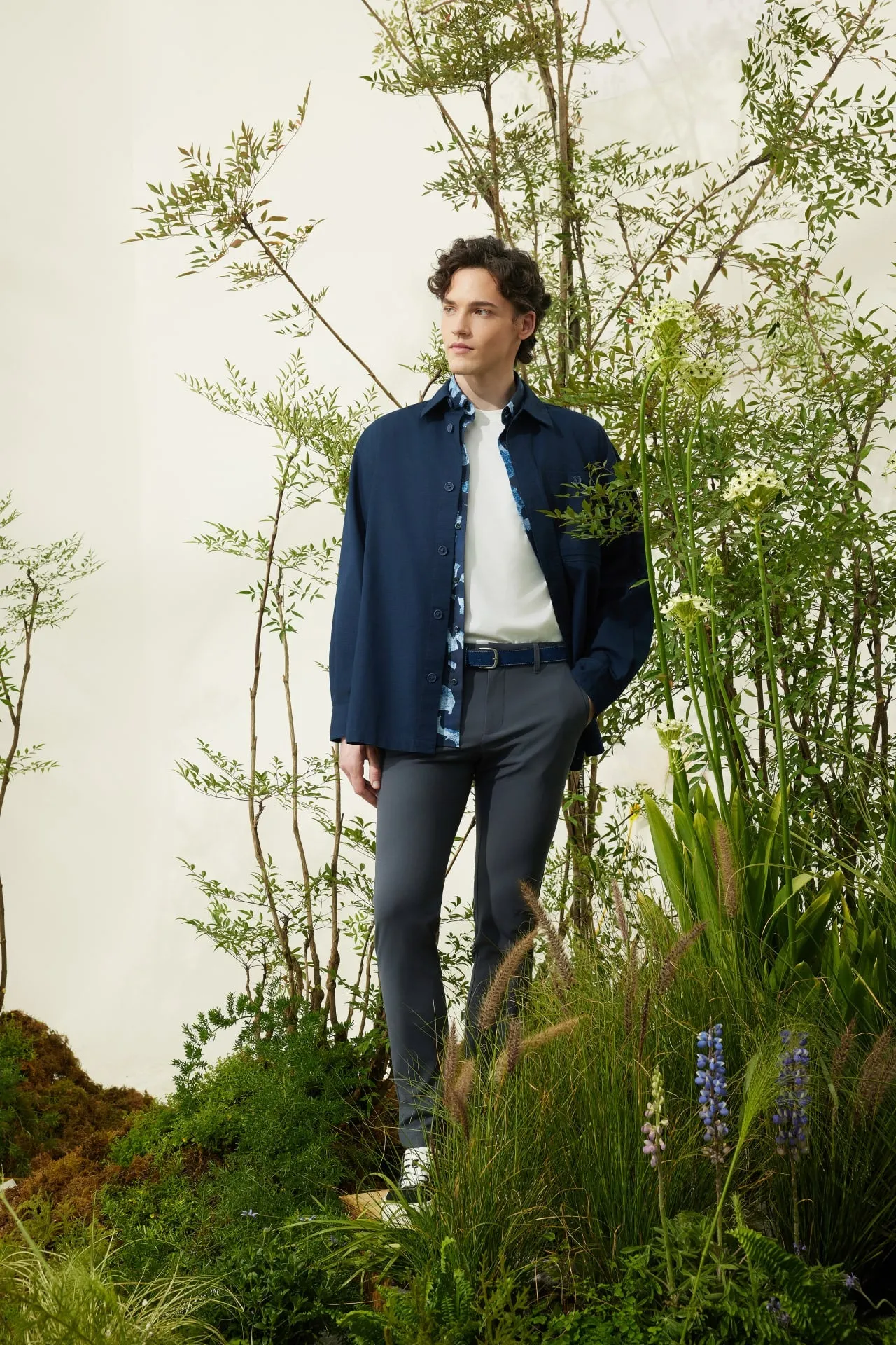 Cotton Ribstop Relax Fit Overshirt Jacket
