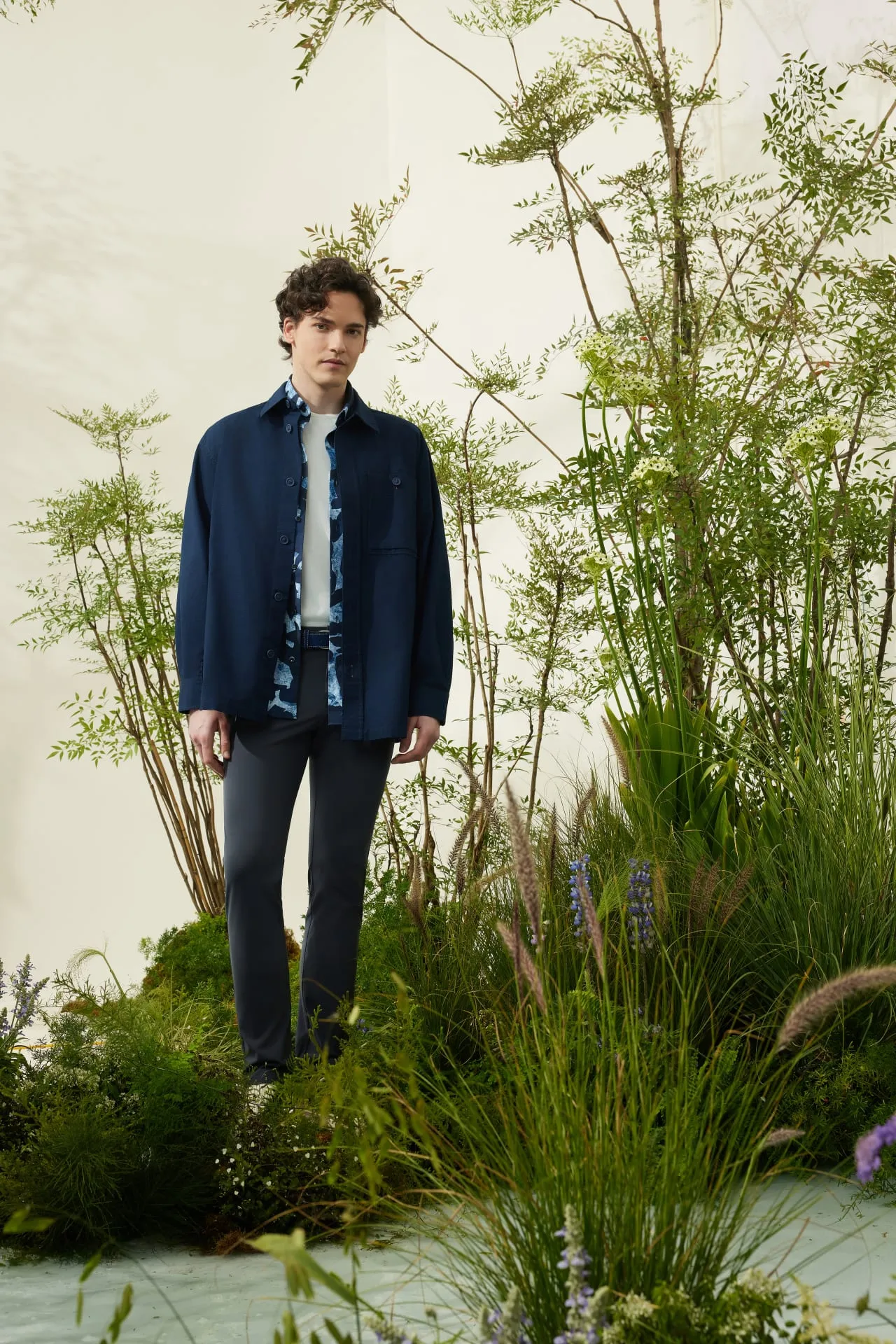 Cotton Ribstop Relax Fit Overshirt Jacket