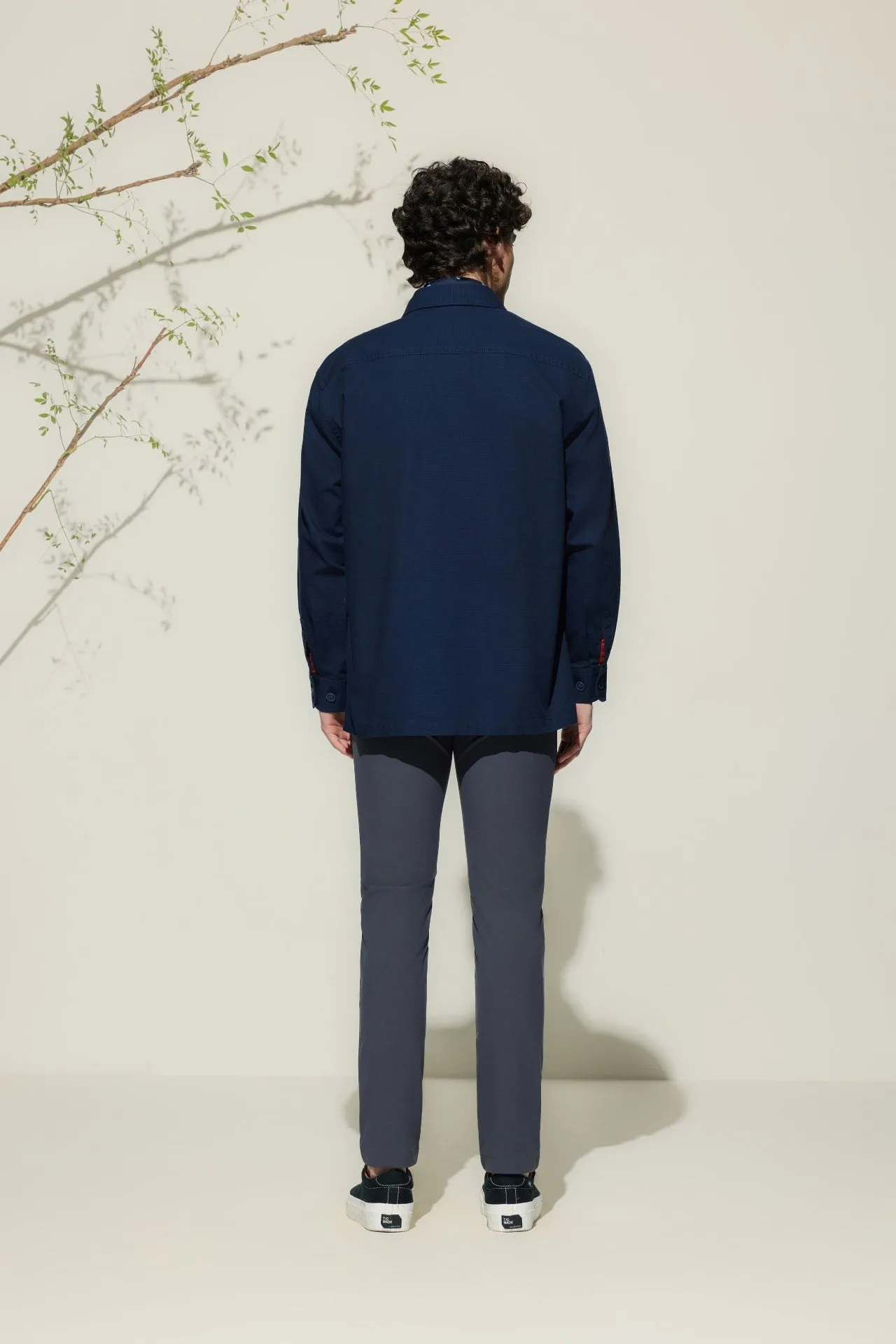 Cotton Ribstop Relax Fit Overshirt Jacket