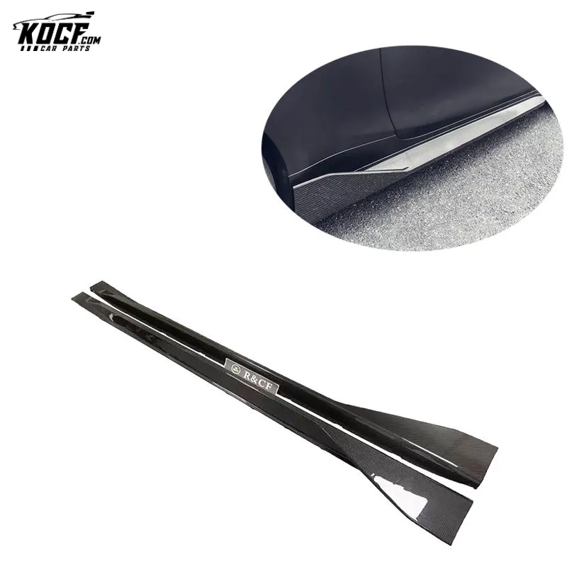 Customization 2020  G80 M3 G82 M4 MP style Carbon Fiber Side Skirts Rocker Panel For BMW G80 G82 NEW M3 M4 Nice fitment