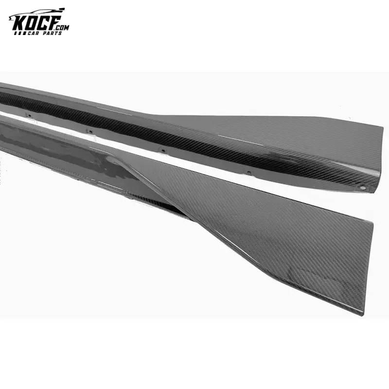 Customization 2020  G80 M3 G82 M4 MP style Carbon Fiber Side Skirts Rocker Panel For BMW G80 G82 NEW M3 M4 Nice fitment
