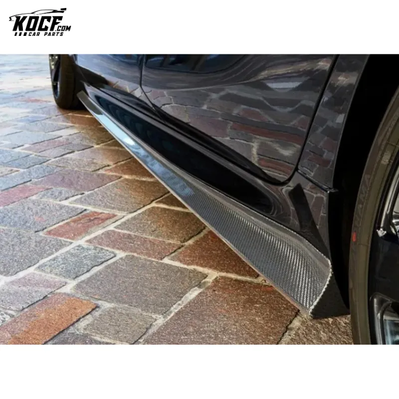 Customization 3DS style Carbon Fiber Side Skirts Spoiler For BMW 8 SERIES G15 G16 2019 UP