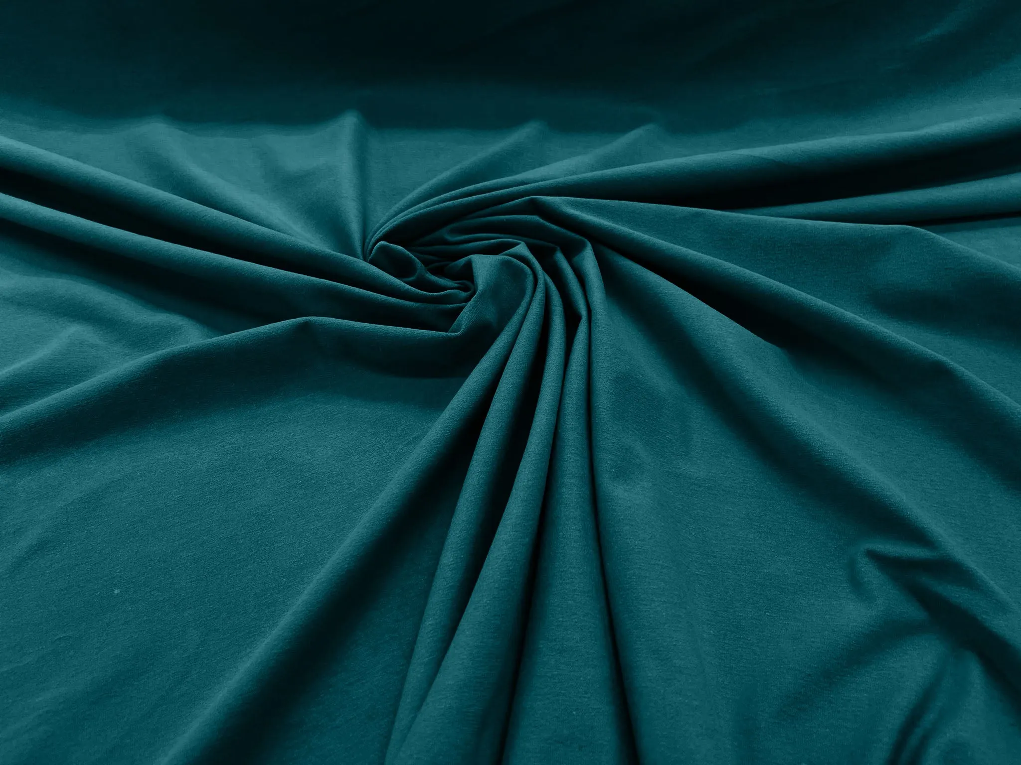 Dark Jade 58/60" Wide Cotton Jersey Spandex Knit Blend 95% Cotton 5 percent Spandex/Stretch Fabric/Costume