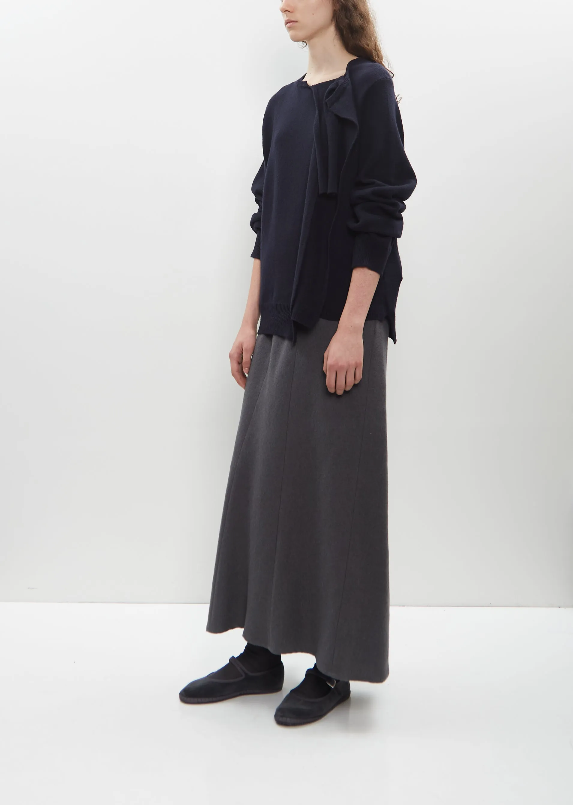 Draped Round Neck Pullover