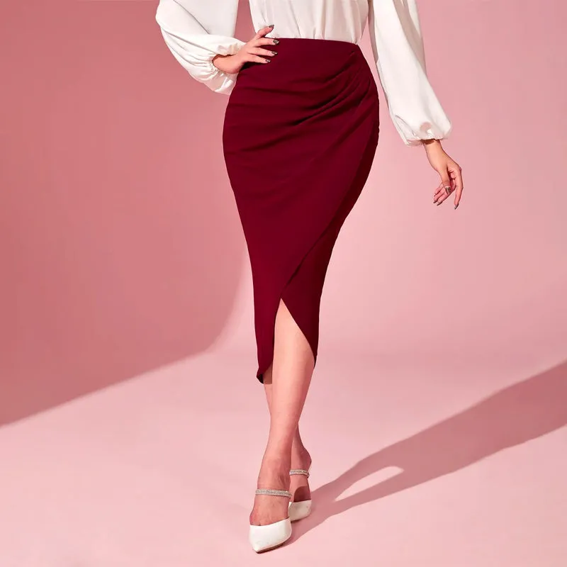 Easy Wear Tulip Hem Skirt