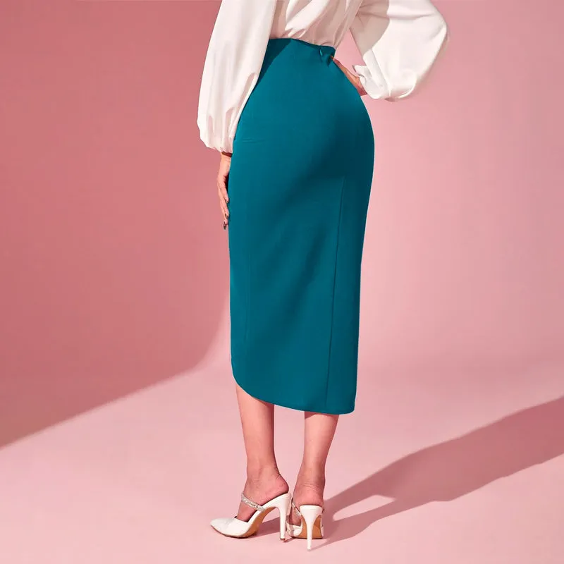 Easy Wear Tulip Hem Skirt
