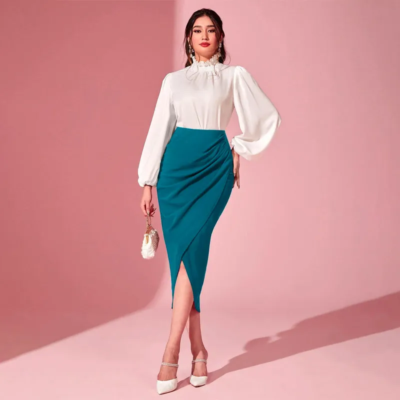 Easy Wear Tulip Hem Skirt
