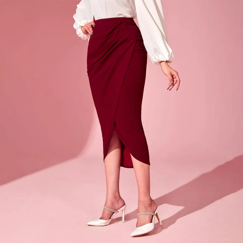 Easy Wear Tulip Hem Skirt