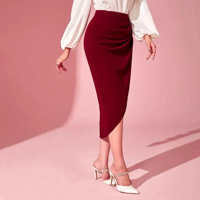 Easy Wear Tulip Hem Skirt
