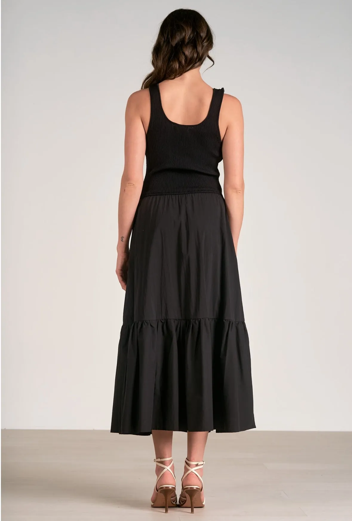 Elan: Black Casual Dress wkr5946