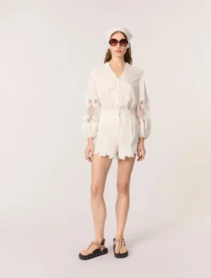 Embroidered shorts