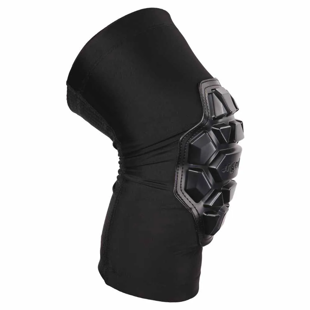 Ergodyne 18552 550 L/XL Black Padded Knee Sleeves 3-Layer Foam Cap Pair