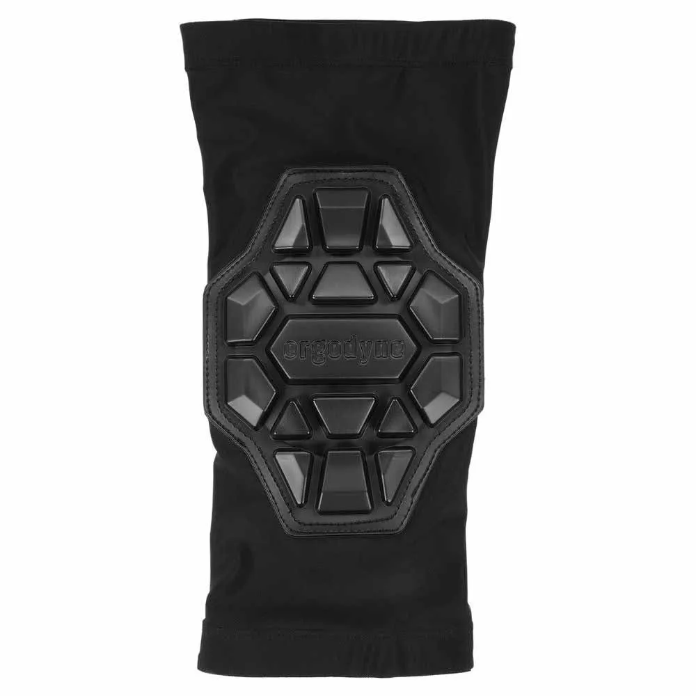 Ergodyne 18552 550 L/XL Black Padded Knee Sleeves 3-Layer Foam Cap Pair