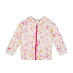 FIRST IMPRESSIONS - Baby Girls Graffiti Heart Hooded jacket