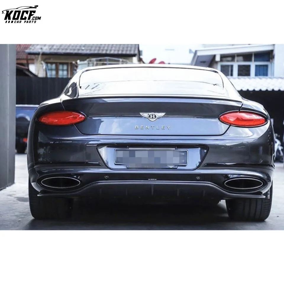 For 2018~20 Bentley Continental GT W12 Limited style Carbon Fiber Body kit Front Bumper Lip Side Skirts Diffuser Spoiler