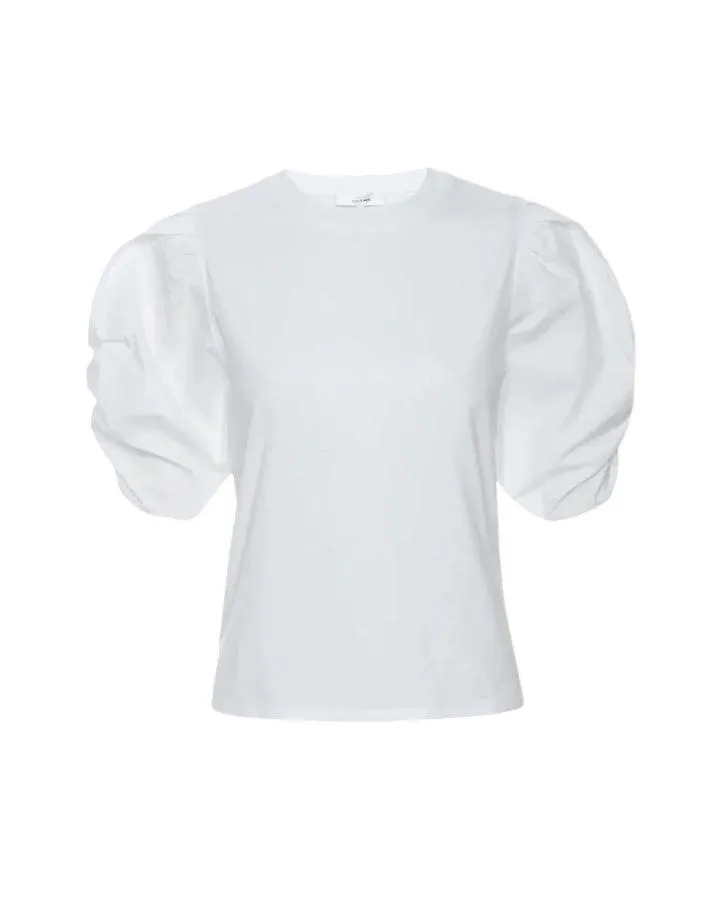 Frame Pleated Puff Sleeve Tee