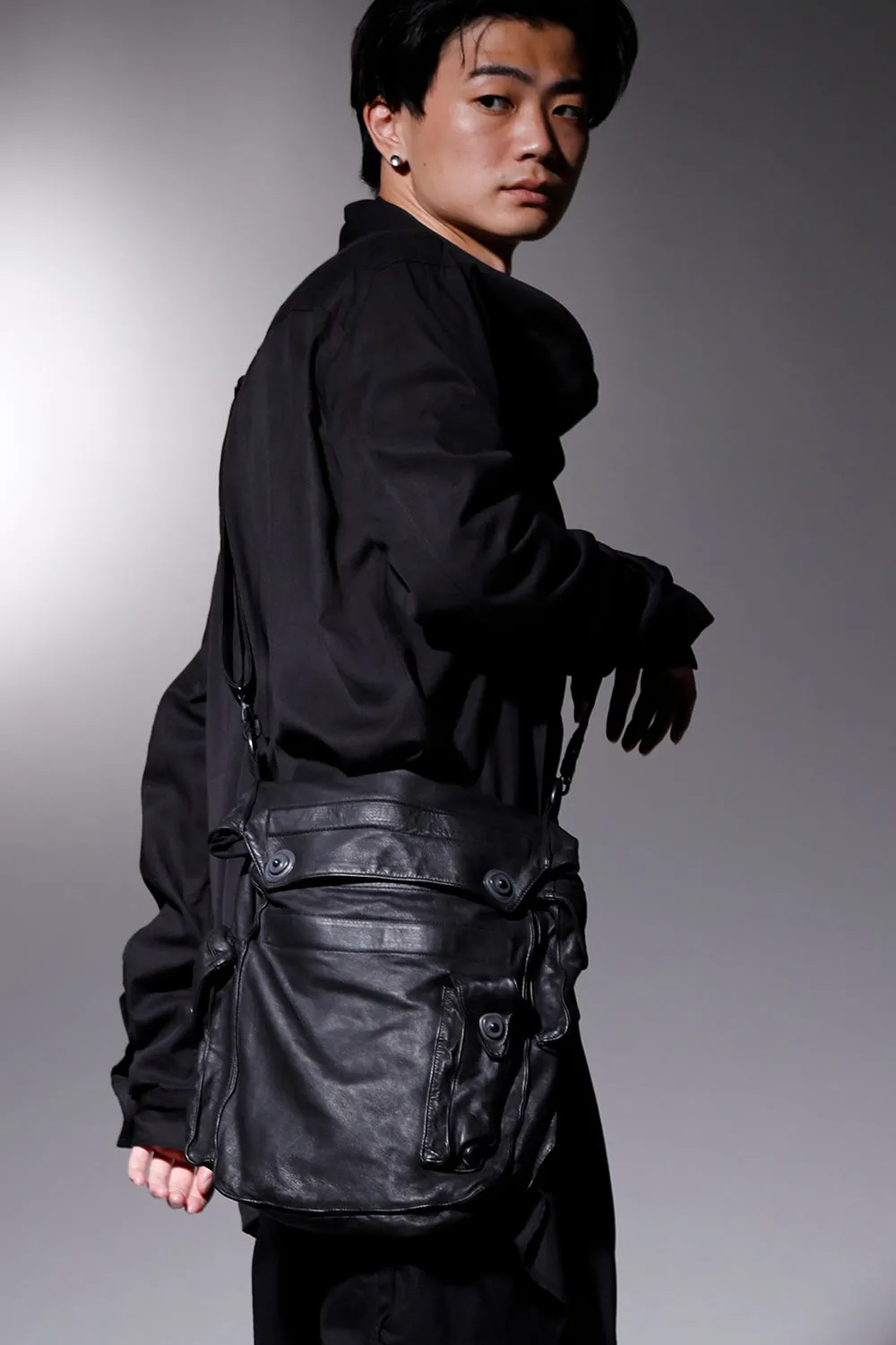 Gas Mask Leather Bag