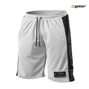GASP NO1 MESH SHORTS (White/Black) - ملابس رياضية