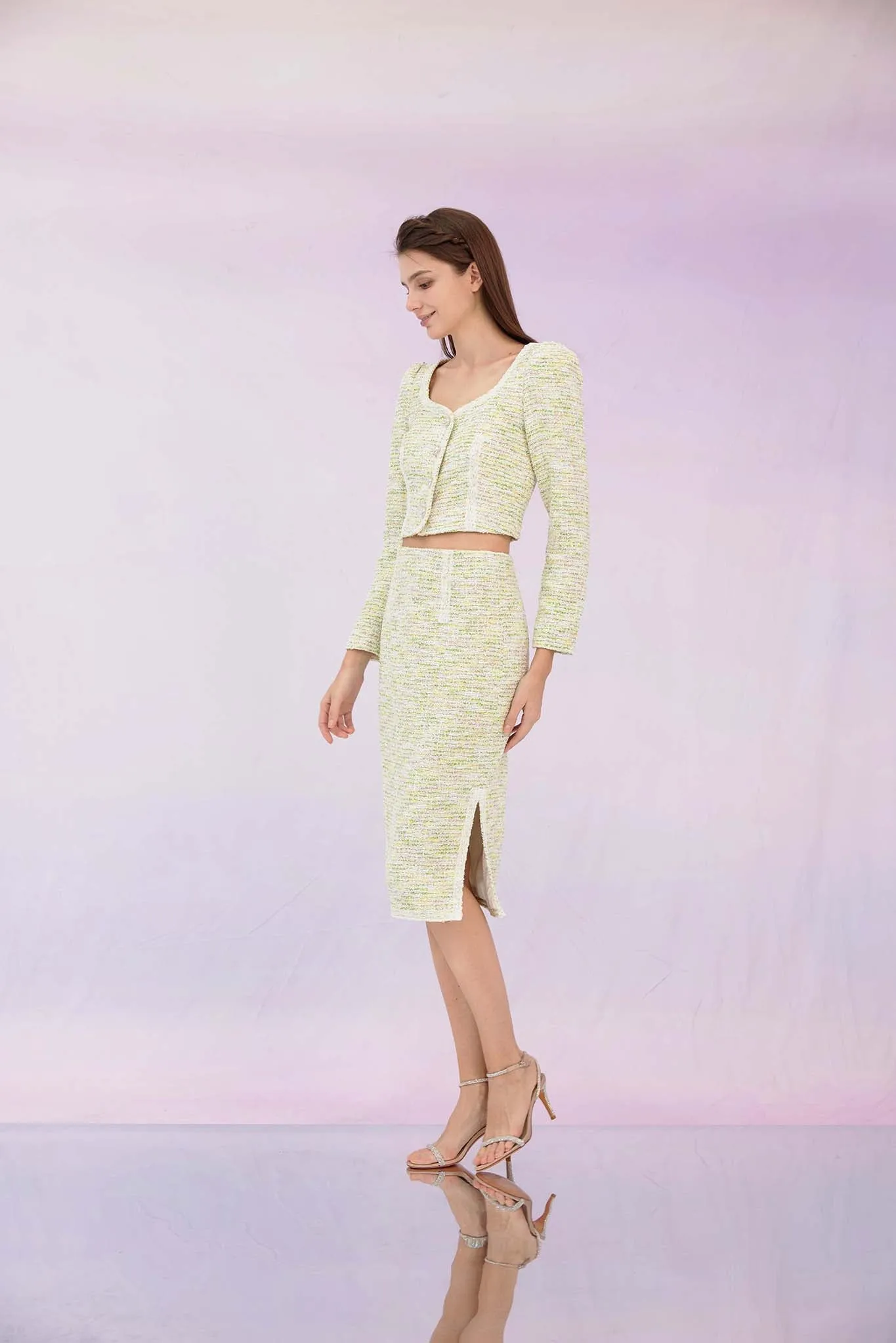 Gennie Green Tweed Jacket