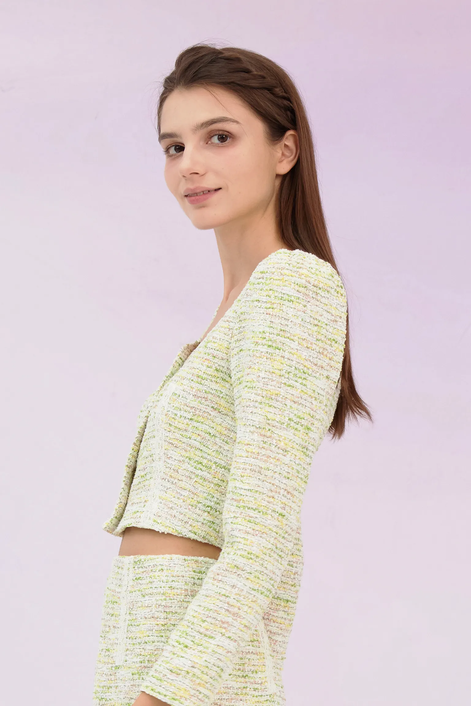 Gennie Green Tweed Jacket